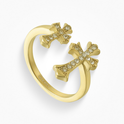 Double Cross Me Ring - EVRYJEWELS