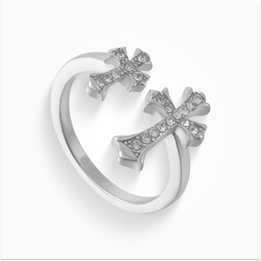 Double Cross Me Ring - EVRYJEWELS